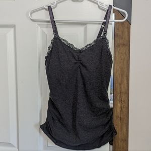 Nursing camisole with built-in cups